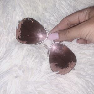 Mirrored RAYBAN aviator sunglasses